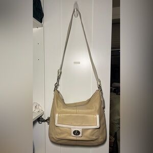 Coach Penelope Beige Leather Bag